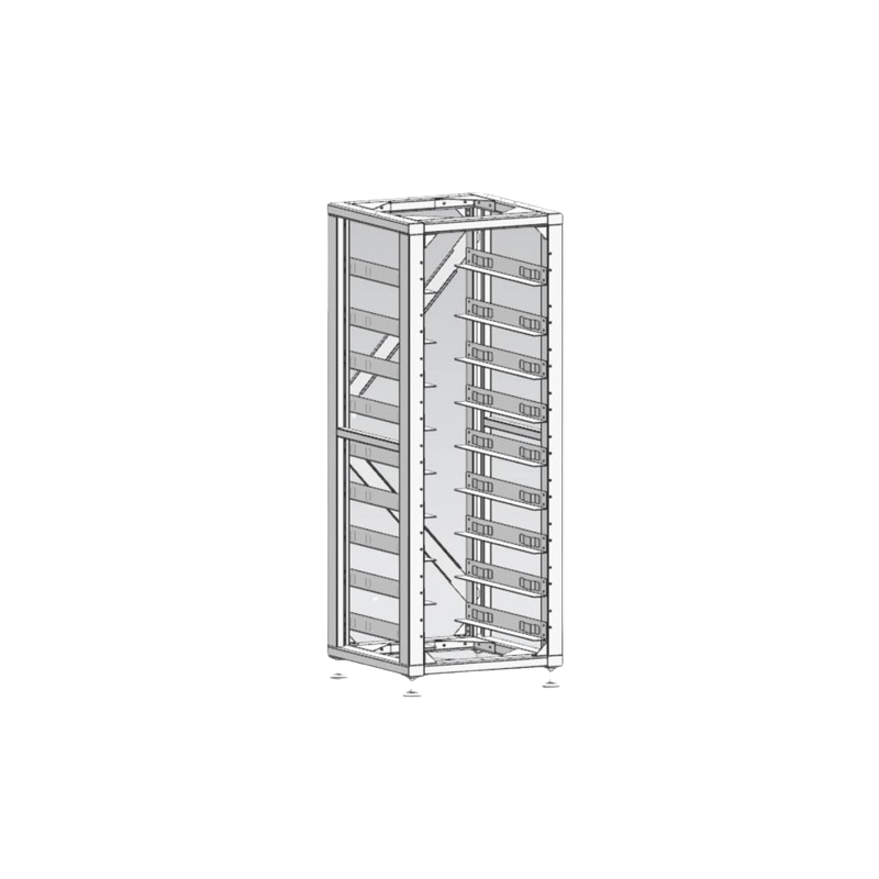 Стандартна стійка 19 дюймів, (8 шт.) 3U-LRACK Deye